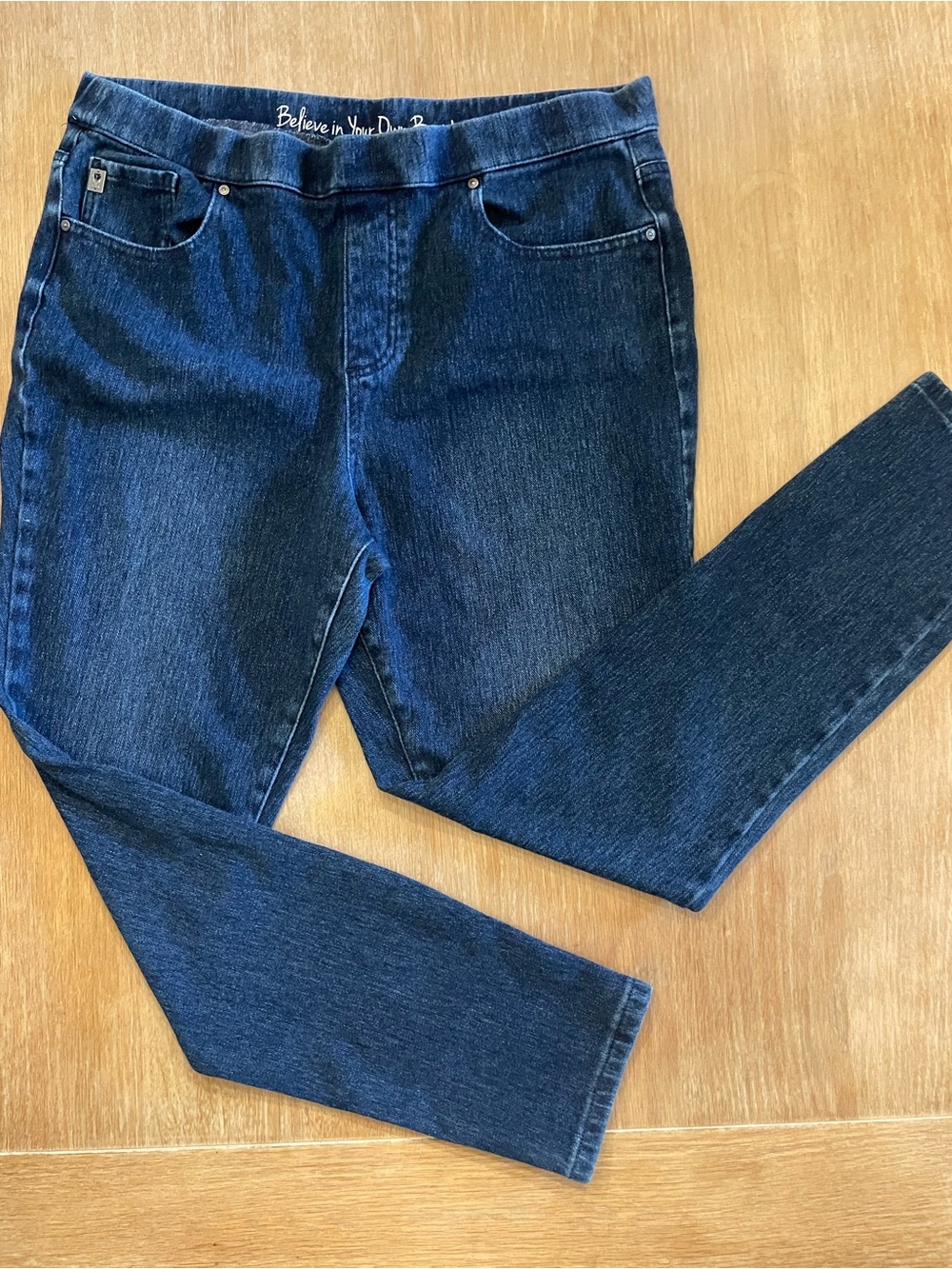 Belle by Kim Gravel Women’s Skinny Jeans - Dark Blue